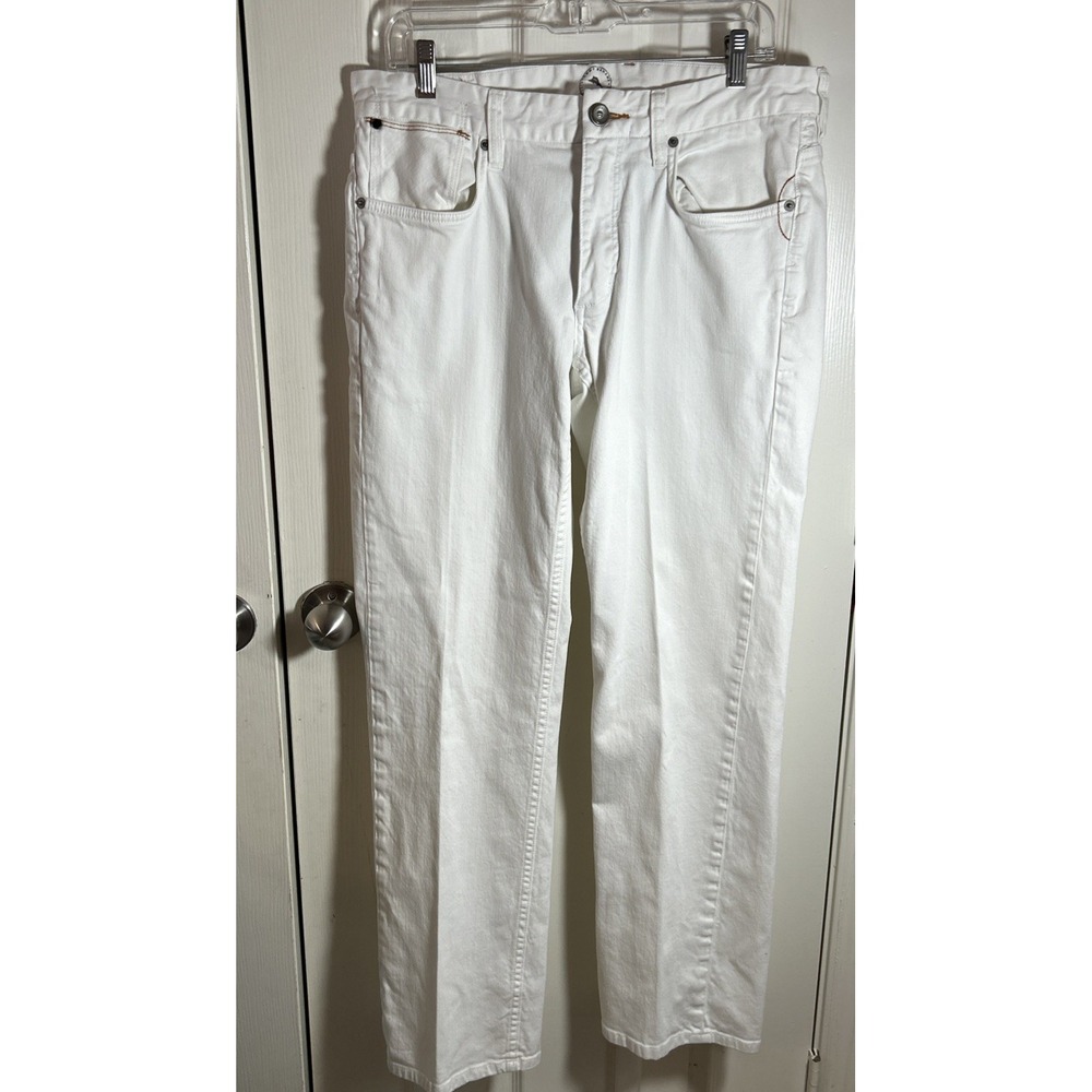 Tommy Bahama MENS 33x32 Authentic Denim Jeans Straight Leg Stretch White Wash